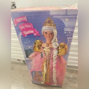 NEW 1997 MY SIZE RAPUNZEL BARBIE! 3 FT TALL!